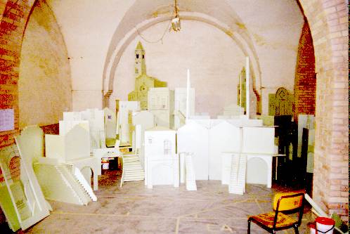 Il presepe, la parte sinistra, in tutto fa 81 metri quadrati 