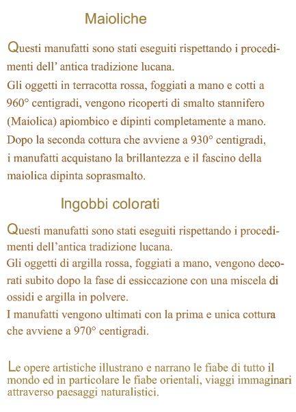 Biografia di Mary Vignola artista in ceramica maiolica lucana a Grassano Biografia di Mary Vignola artista in ceramica maiolica lucana a Grassano